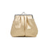 Clutch oro con interno effetto pelliccia Lora Ferres, Borse e accessori Donna, SKU b514000100, Immagine 0